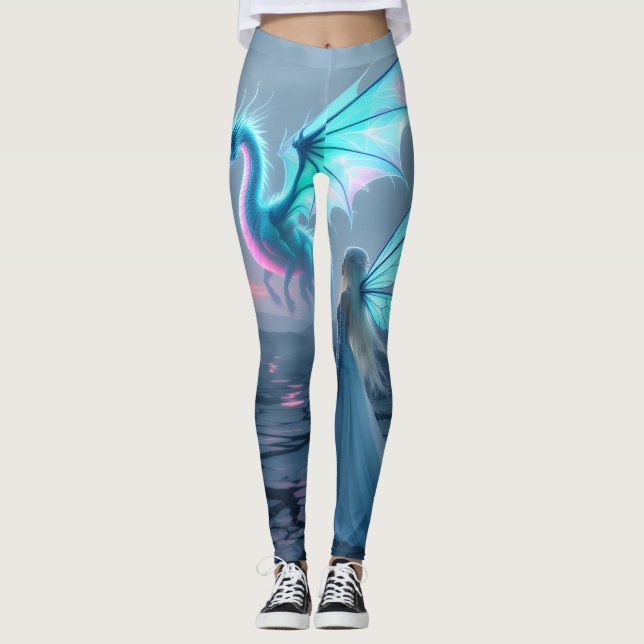 Dragon & Fairy Ladies Leggings Tights (Anverso)
