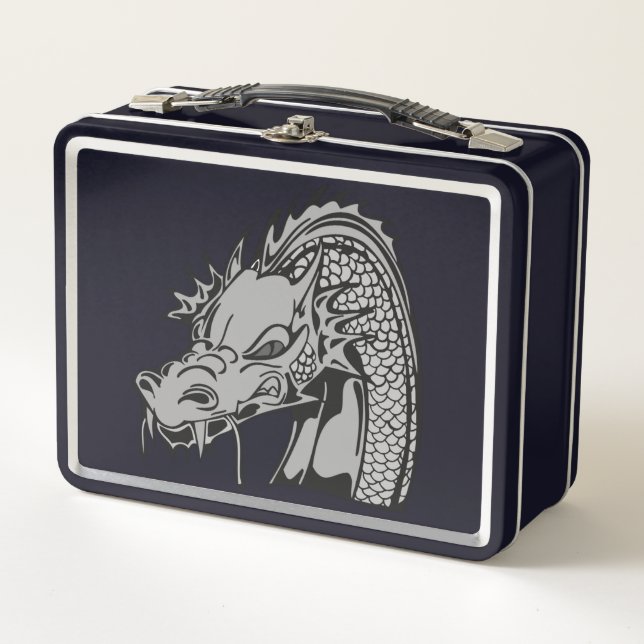 Dragón gris y negro  (Anverso)