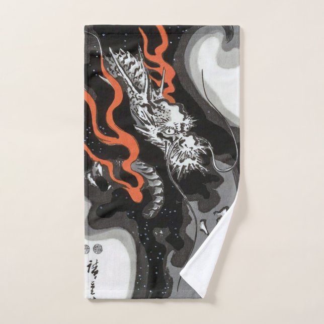 Dragón, Hiroshige, Ukiyo-e (Toalla de mano)