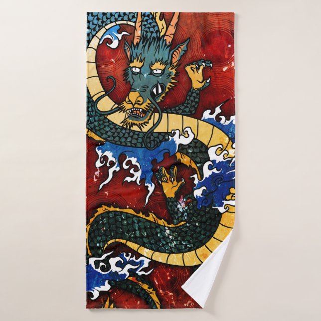 Dragón japonés (Toalla de baño)