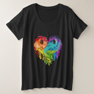 Dragon LGBT Heart Rainbow Heart Dragon Orgullo LGB
