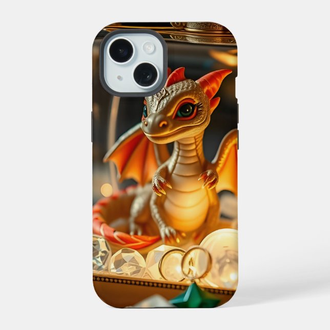 Dragón lindo en una caja de joyas (Reverso )