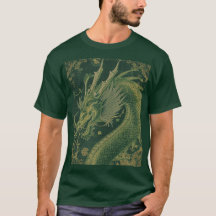Dragón mítico | Diseño de camiseta de dragón de fa