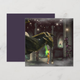 Dragón moderno y fantasía de hadas