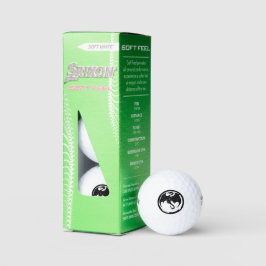 Dragón negro Srixon Soft Feel bolas de golf 3 pk