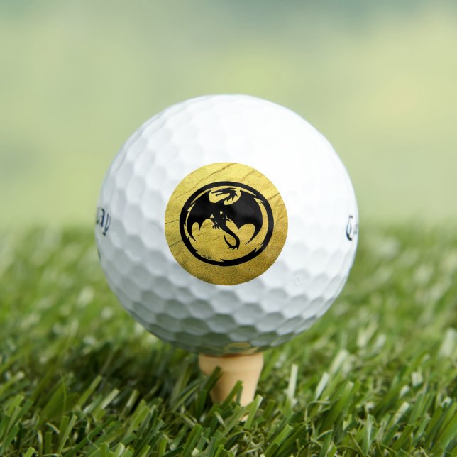 Dragón negro vena de oro Callaway Bolas de golf su (Camiseta in situ)