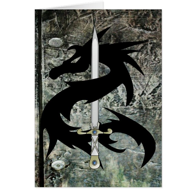 Dragón negro y espada (Frente)