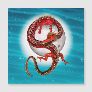Dragón Oriental Rojo - Criatura Fantástica Mítica