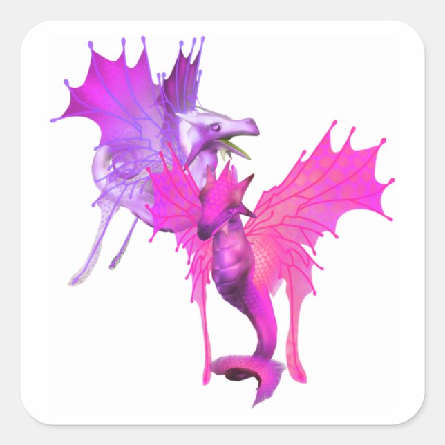 Dragon Pair Pegatinas (Anverso)