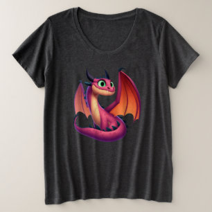 Dragón personalizado morado/rojo