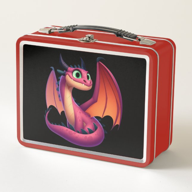 Dragón personalizado morado/rojo (Anverso)