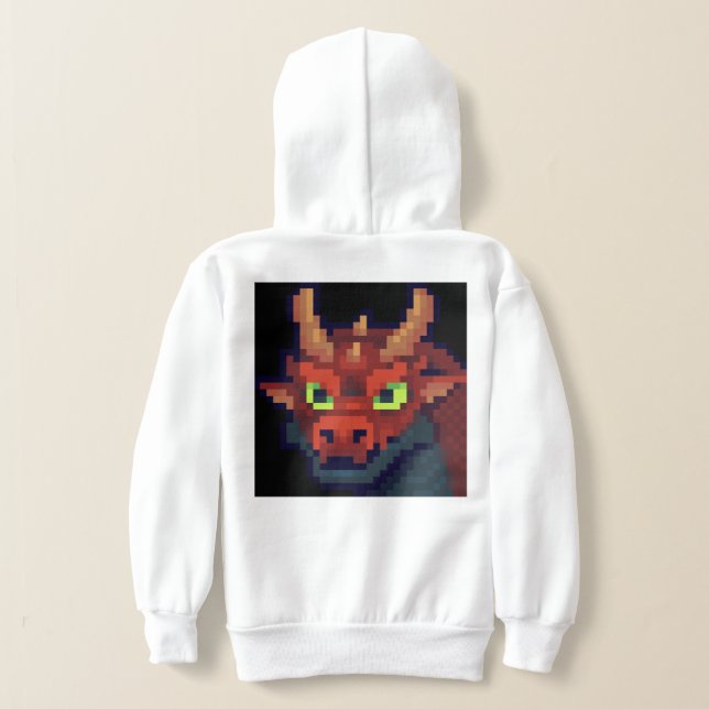 Dragon pixel art hoodie (Distribución Reverso )