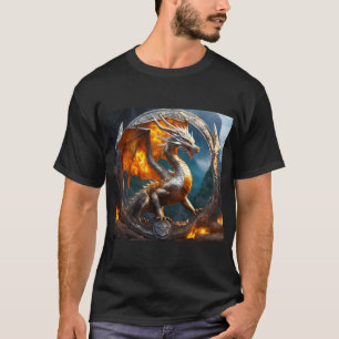 Dragón plateado: colección mística de camisetas