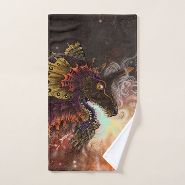 Dragón protector contra incendios (Toalla de mano)