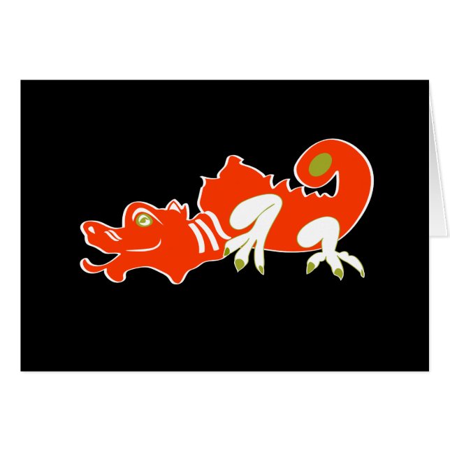 Dragón rojo (Anverso (Horizontal))