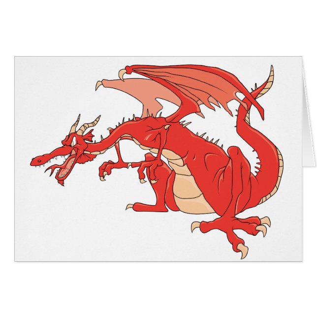 Dragón rojo ardiente (Anverso (Horizontal))