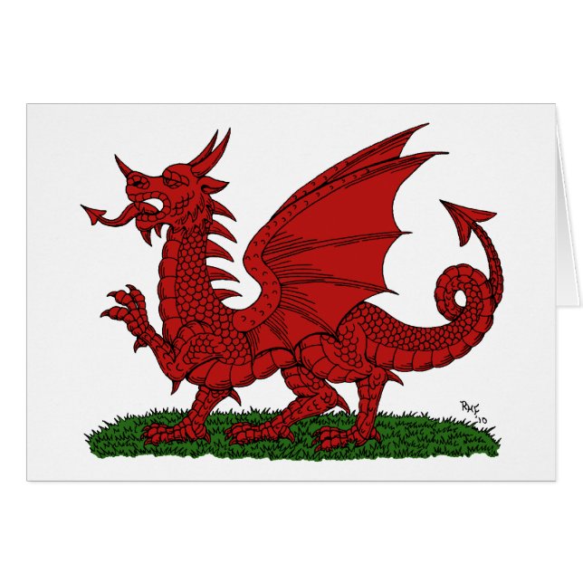 Dragón Rojo de Gales (Anverso (Horizontal))