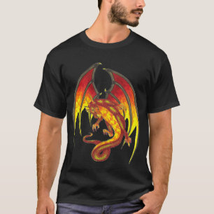 Dragón rojo Larry Flame en camisa de vuelo