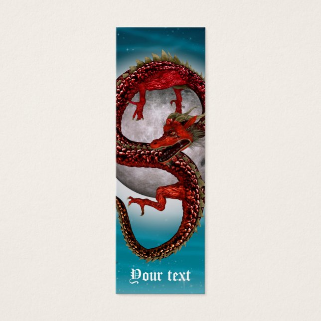 Dragón Rojo Oriental de Fantasía (Frente)