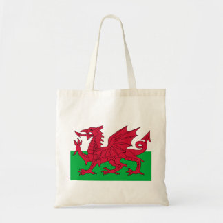 Dragón rojo patriótico de la bolsa de asas de País