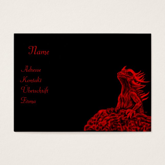 Dragón rojo pequeño (Frente)