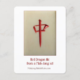 Dragón rojo - tarjeta explicativa