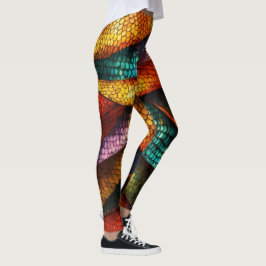 Dragon Scales Elegance: Leggings elegantes con mes