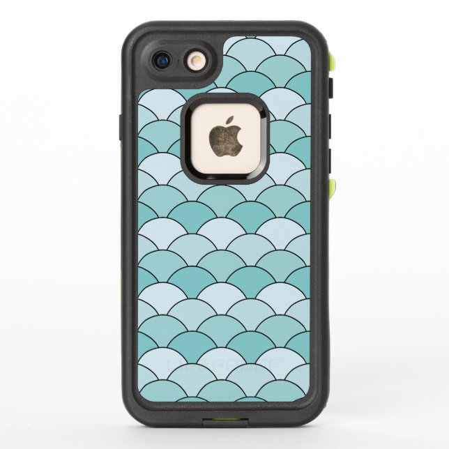 Dragon Scales, Fans, Waves, Seigaiha, Blue (Reverso)