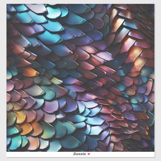 Dragon Scales Vinyl Pegatina (Hoja)