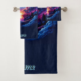 Dragon Silhouetti contra una vibrante puesta de so