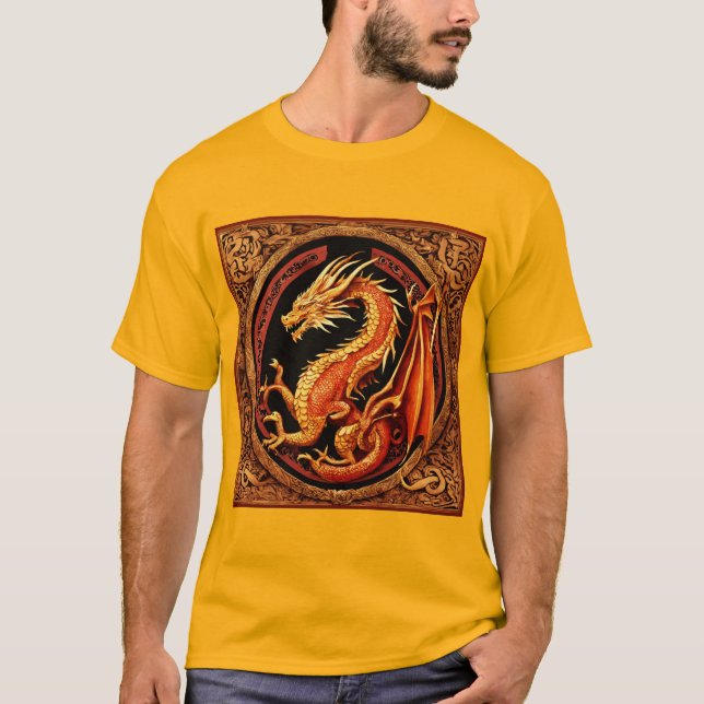 Dragon simboliza la camiseta de los hombres (Anverso)