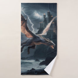 Dragón sobre el castillo.