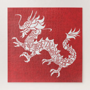 Dragon Spirit Animal Totem Emblem Puzzle