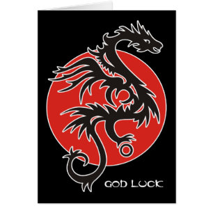 Dragon Sun - blanco rojo negro + tus ideas