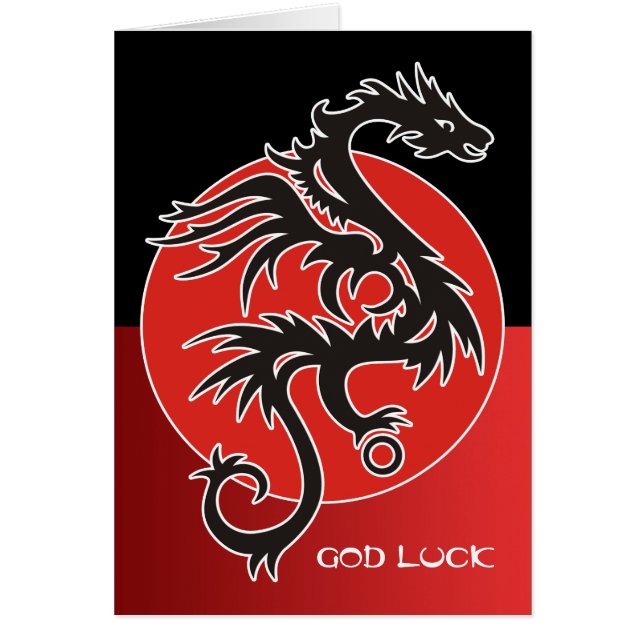 Dragon Sun Power - blanco rojo negro + tus ideas (Frente)