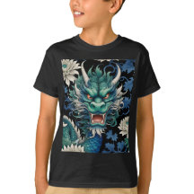 Dragón verde esmeralda Imprimir camiseta