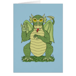 Dragón verde lindo