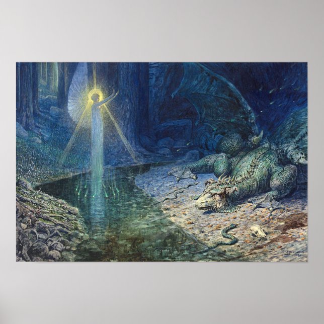 Dragón y arte de fantasía ventilado (Frente)