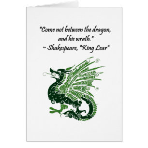 Dragón y su ira Shakespeare Rey Lear Personalizado