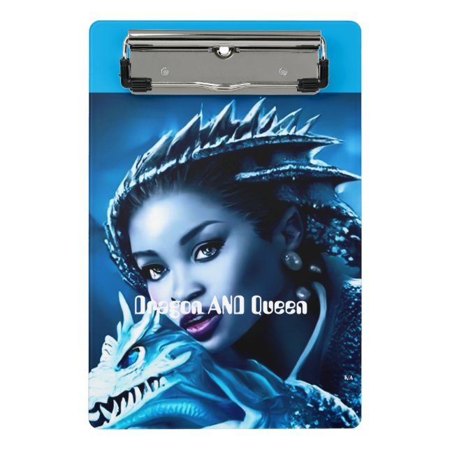 Dragón y su reina - Mini portapapeles (Anverso)