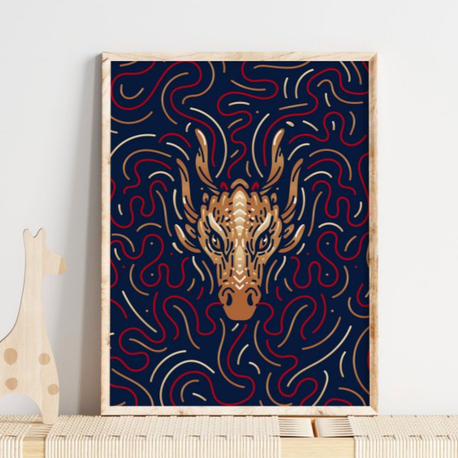 Dragón zodiaco chino | Impresión digital Zodiac (Subido por el creador)