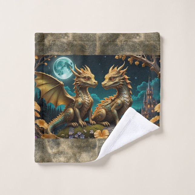 Dragones bajo la luz de la luna (Toallita)