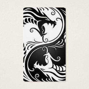 Dragones blancos y negros de Yin Yang