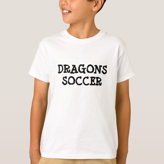 DRAGONES, CAMISETA DEL BLANCO DEL FÚTBOL (Anverso)