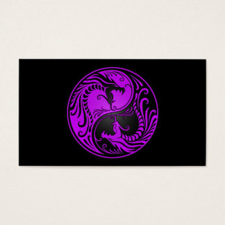 Dragones de Yang morado y negro
