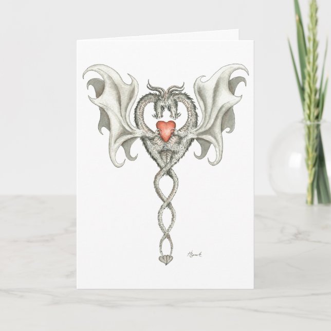Dragones en el amor - Tarjeta de saludo (Anverso)
