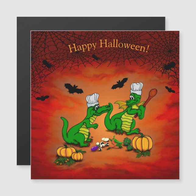 Dragones - ¡Feliz Halloween! Hoy cocinaré (Anverso/Reverso)