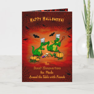 Dragones - ¡Feliz Halloween! Hoy cocinaré tarjeta