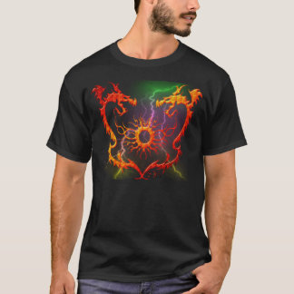 Dragones gemelos, camiseta para hombre