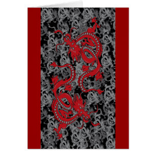 Dragones rojos Ying Yang